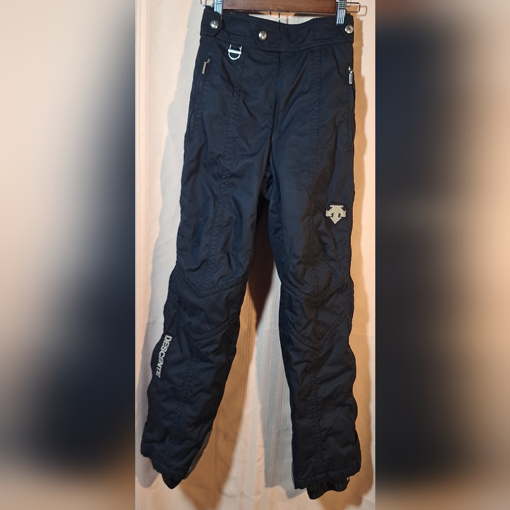 DESCENTE Black Ski/Snowboard Trousers with Logo